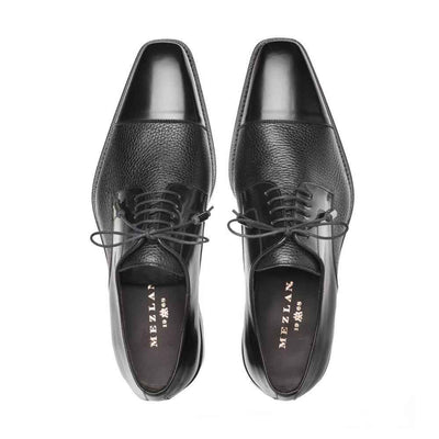 Mezlan Soka Black Oxfords Real Deerskin 2   - from alligatorwarehouse.com