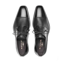 Mezlan Soka Black Oxfords Real Deerskin