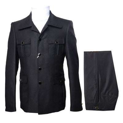 Rossi Man Casual Two Piece Black Color Suit 1   - from alligatorwarehouse.com