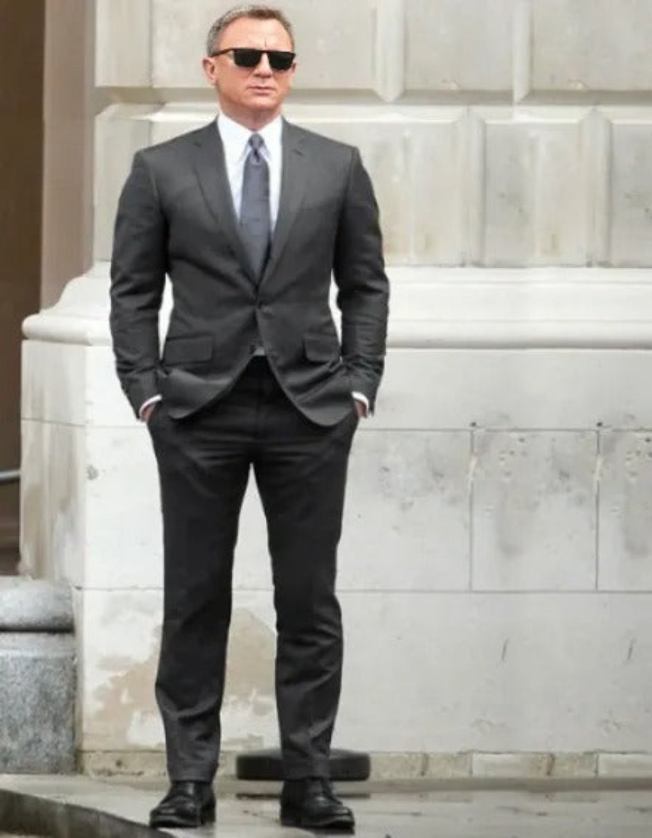 James Bond Black Single Breasted Costume 1   - from alligatorwarehouse.com