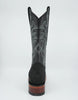 Los Altos Men's Nobuck Black Wide Square Toe Boot 3   - from alligatorwarehouse.com