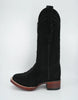 Los Altos Men's Nobuck Black Wide Square Leaher Toe Boot 2   - from alligatorwarehouse.com