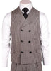 Black And White Check, Pure Wool, Wide Leg Suit And Vest 2   - from alligatorwarehouse.com