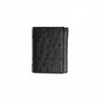 Ferrini Full Quill Ostrich Trifold Black 2 AATF-BL  - from alligatorwarehouse.com