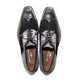 Men Black and Grey Suede Wing Tip Oxford By Mezlan Made In Spain Brand