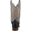 Laredo Isaac Black and Grey Leather Square Toe Shaft Boots for Men 4 7910_8_D  - from alligatorwarehouse.com