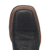 Laredo Isaac Black and Grey Leather Square Toe Shaft Boots for Men 5 7910_8_D  - from alligatorwarehouse.com