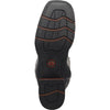 Laredo Isaac Black and Grey Leather Square Toe Shaft Boots for Men 6 7910_8_D  - from alligatorwarehouse.com