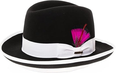 Premium Godfather Hat - Homburg Hat - Men's Homburg 1   - from alligatorwarehouse.com