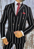 Burgundy Pinstripe Suit - Mens 1920s Gangster Pinstripe Suit - Lapel Chalk Pinstripe 4   - from alligatorwarehouse.com