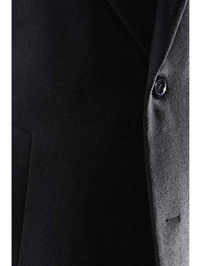Men's Caravelli Two Button 3/4 Length Black Long men's Car Coat Dress Topcoat - Winter coat 3   - from alligatorwarehouse.com