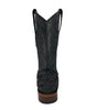 Los Altos Men's Black Matte Genuine Pirarucu Wide Square Toe Boot 5   - from alligatorwarehouse.com