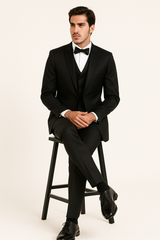 Elite-Black-satin-suit-wedding-prom