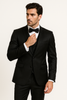 Elite-Black-satin-suit-wedding-prom 7 M390SK-6-34s  - from alligatorwarehouse.com