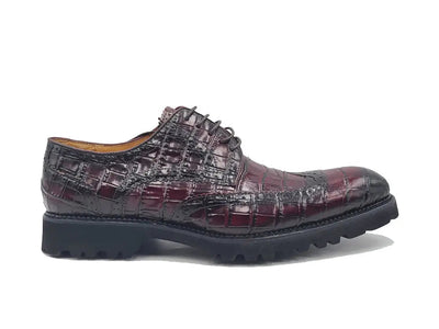 Blucher Style Alligator Embossed Oxford 1 KS482-11EWHISKY8  - from alligatorwarehouse.com