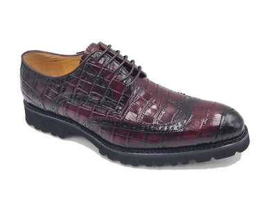 Blucher Style Alligator Embossed Oxford 3 KS482-11EWHISKY8  - from alligatorwarehouse.com