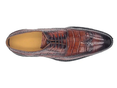 Blucher Style Alligator Embossed Oxford 13 KS482-11EWHISKY8  - from alligatorwarehouse.com