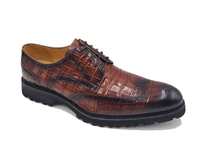 Blucher Style Alligator Embossed Oxford 14 KS482-11EWHISKY8  - from alligatorwarehouse.com