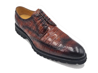 Blucher Style Alligator Embossed Oxford 15 KS482-11EWHISKY8  - from alligatorwarehouse.com