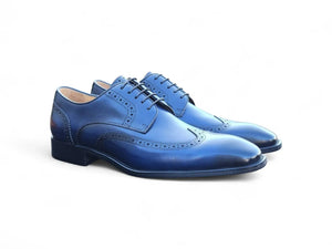 Carrucci Wingtip Derby Blucher - Luxury Men's Dress Shoe