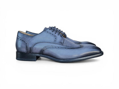 Carrucci Wingtip Derby Blucher - Luxury Men's Dress Shoe
