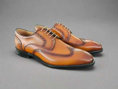 Blucher Style Wingtip Oxford Carrucci