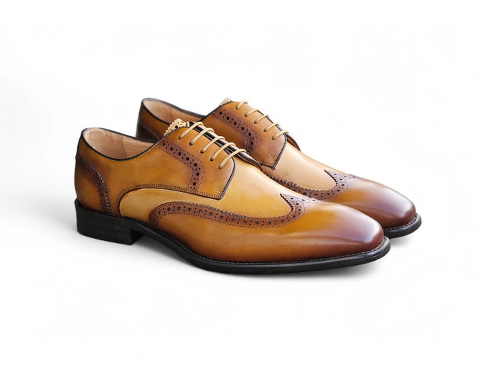 Carrucci Blucher Style Wingtip Derby