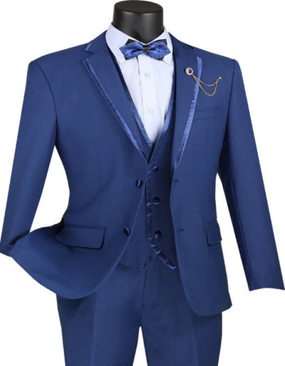 Blue Prom Suit - Blue Homecoming Outfits For Guys Modern Fit Blue 1   - from alligatorwarehouse.com