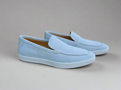 Blue Suede Loafer 1 KS529-12SOCEANBLUE9  - from alligatorwarehouse.com