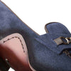 Mens' Blue Antique Suede Loafer By Mezlan Made In Spain Brand 5   - from alligatorwarehouse.com