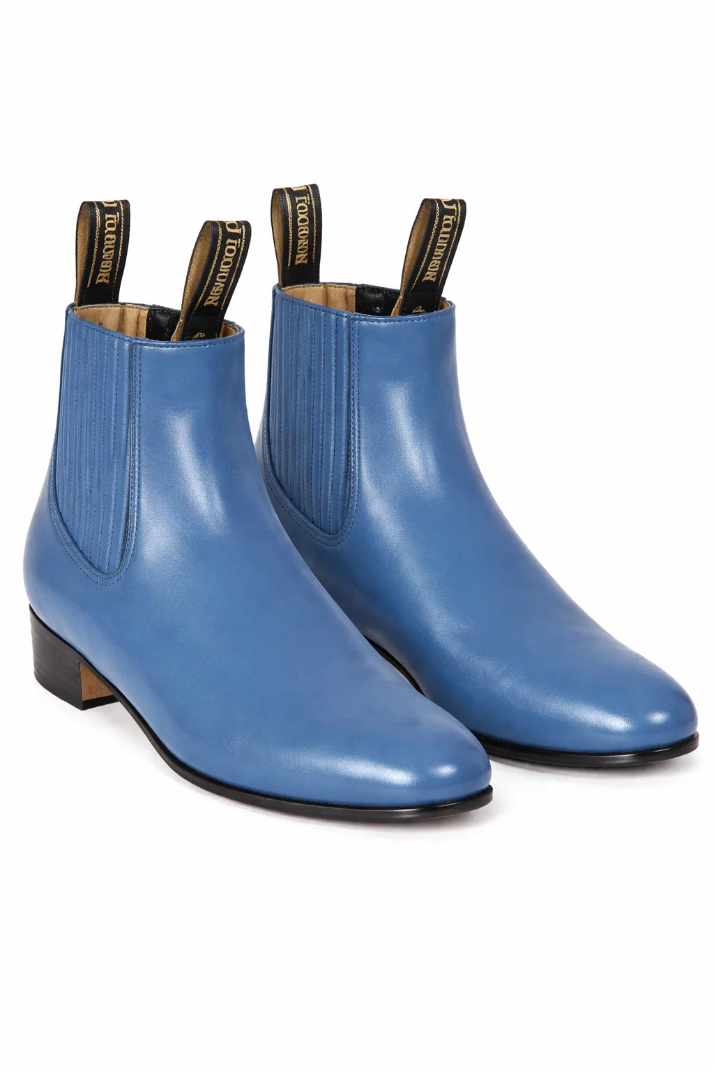 Blue Jean Los Altos Boots Men’s Charro Botín Short Ankle Deer Leather Boots