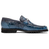Men's Mauri Casual Alligator Loafers Blue Metal Bit Debonair 3   - from alligatorwarehouse.com