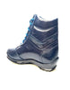 Los Altos Navy Blue Ostrich Leg High-top Sneakers 2   - from alligatorwarehouse.com