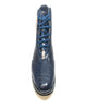 Los Altos Navy Blue Ostrich Leg High-top Sneakers 4   - from alligatorwarehouse.com