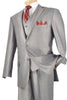 Mens Classic Vested Shiny Sharkskin Suit in Grey 8 5J-9743  - from alligatorwarehouse.com