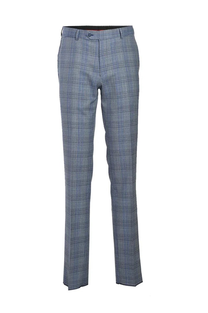 Light Grey Suit - Silver Gray Suit For Wedding - Mens Designer Two Button Slim Fit Notch Lapel