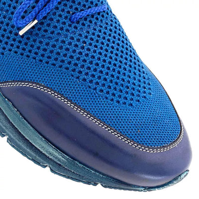 Mezlan Piedra Blue Tri-Tone Knitted Sneaker 4   - from alligatorwarehouse.com