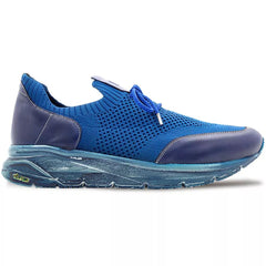 Mezlan Piedra Blue Tri-Tone Knitted Sneaker