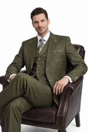 Bold Olive Green Fashion 3-Piece Set