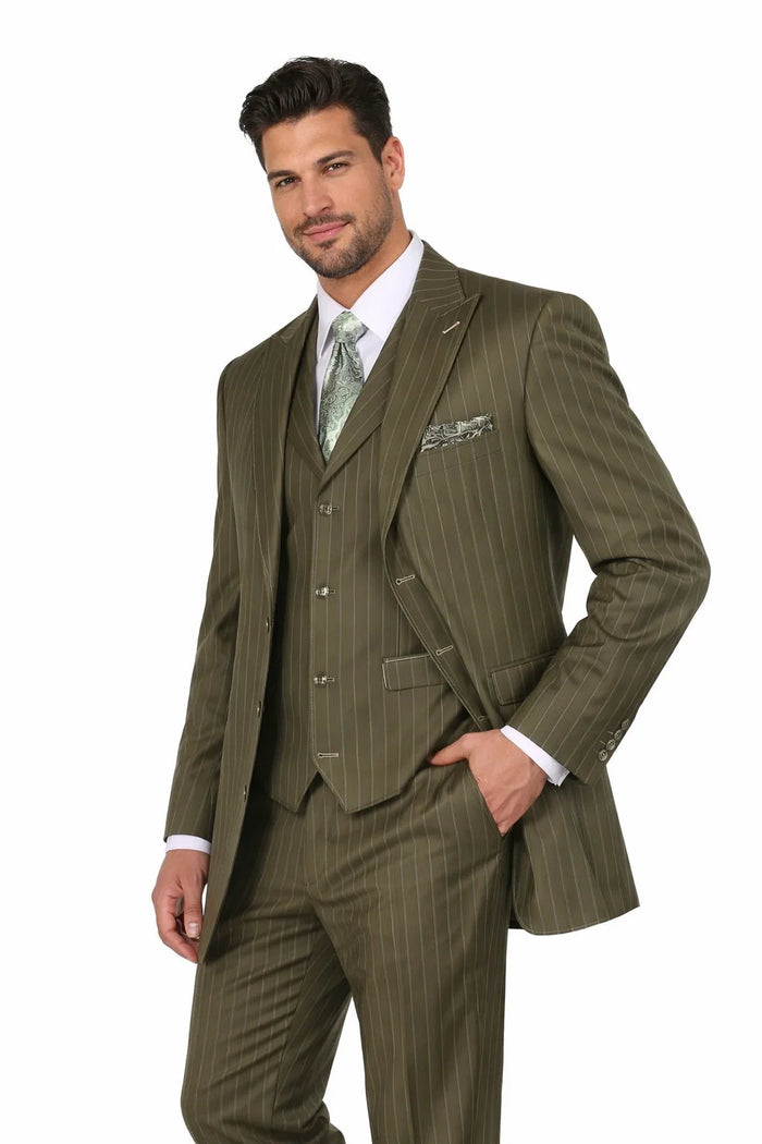 Bold Olive Green Fashion 3-Piece Set