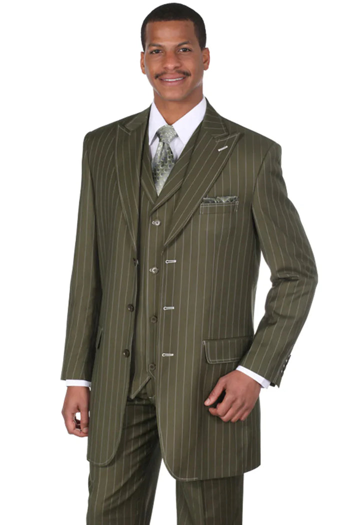Bold Olive Green Fashion 3-Piece Set