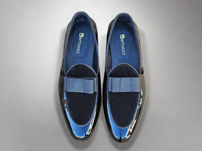 Bow Tie Patent Leather Formal Shoe 3 KS525-210SPBLACK8  - from alligatorwarehouse.com