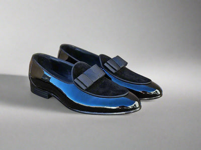 Bow Tie Patent Leather Formal Shoe 1 KS525-210SPBLACK8  - from alligatorwarehouse.com