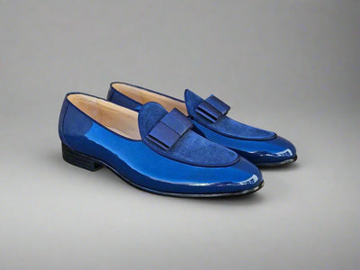 Bow Tie Patent Leather Formal Shoe 8 KS525-210SPBLACK8  - from alligatorwarehouse.com