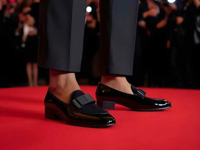 Bow Tie Patent Leather Formal Shoe 2 KS525-210SPBLACK8  - from alligatorwarehouse.com