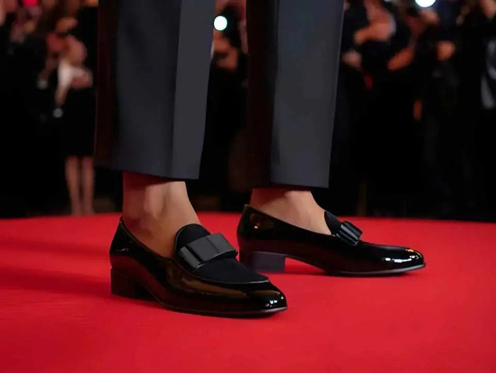 Carrucci Bow Tie Patent Leather Oxford - Luxury Formal Shoe