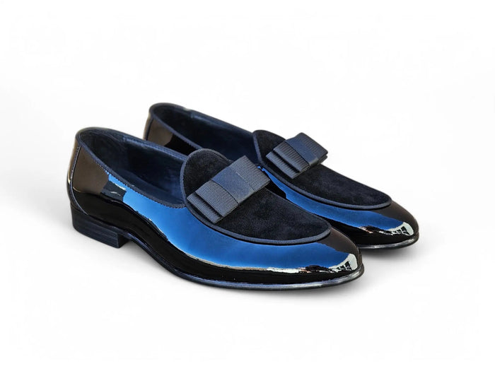 Carrucci Bow Tie Patent Leather Formal Shoe