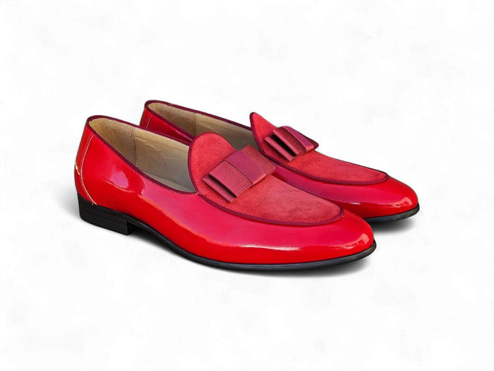 Carrucci Bow Tie Patent Leather Formal Shoe