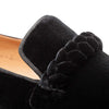 Men's Prima Braided Velvet Black Slip-On By Mezlan Made In Spain Brand 3   - from alligatorwarehouse.com