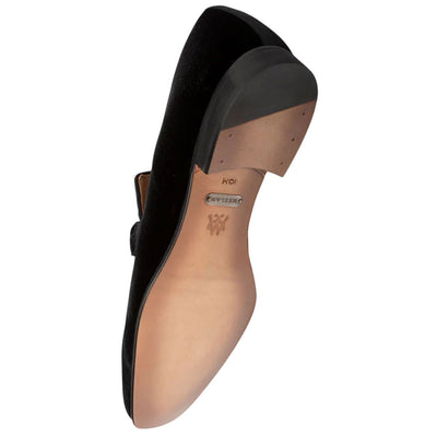 Men's Prima Braided Velvet Black Slip-On By Mezlan Made In Spain Brand 5   - from alligatorwarehouse.com